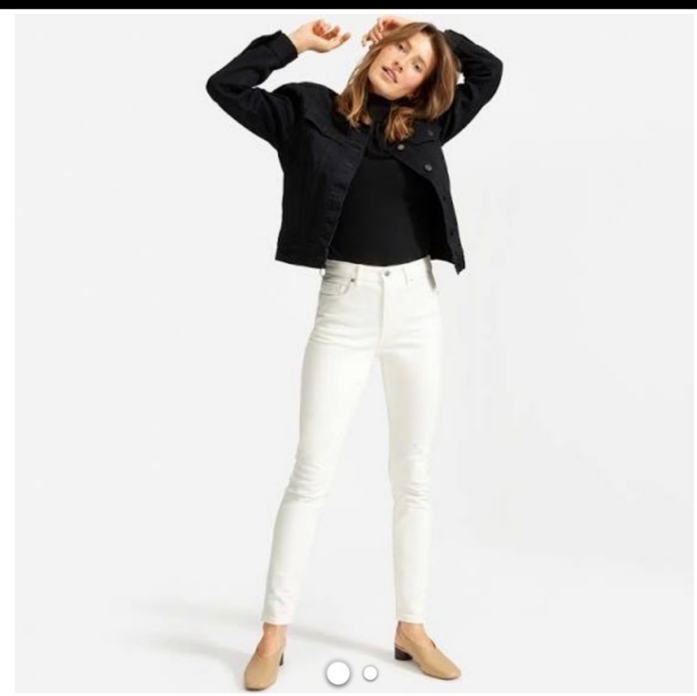 Everlane High Rise Jeans - Bone 26